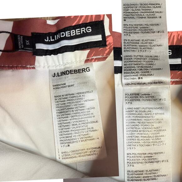 J.Lindeberg Adina Pleated Skirt | Hibiscus Pink | XS | NWT | 16” Golf Skort - Picture 6 of 8